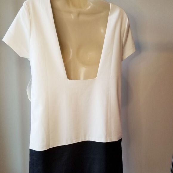 Ivory and black dress - Picture 7 of 8